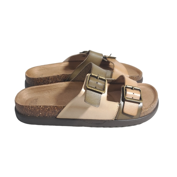 Time and Tru Women's Slip On Sandals Brown Size 9 - Picture 6 of 15